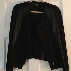 Kenzie mixed media faux leather jacket - XS